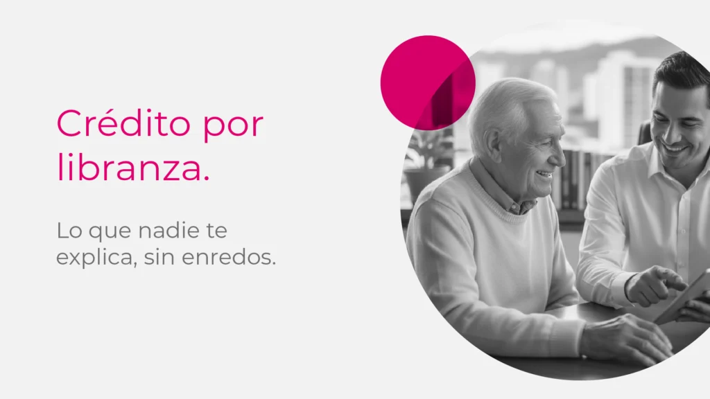 Pensionado tomando un crédito