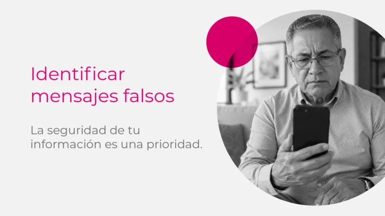 Pensionado colombiano identificando un mensaje falso que suplanta el nombre de Avista para prevenir estafas digitales.